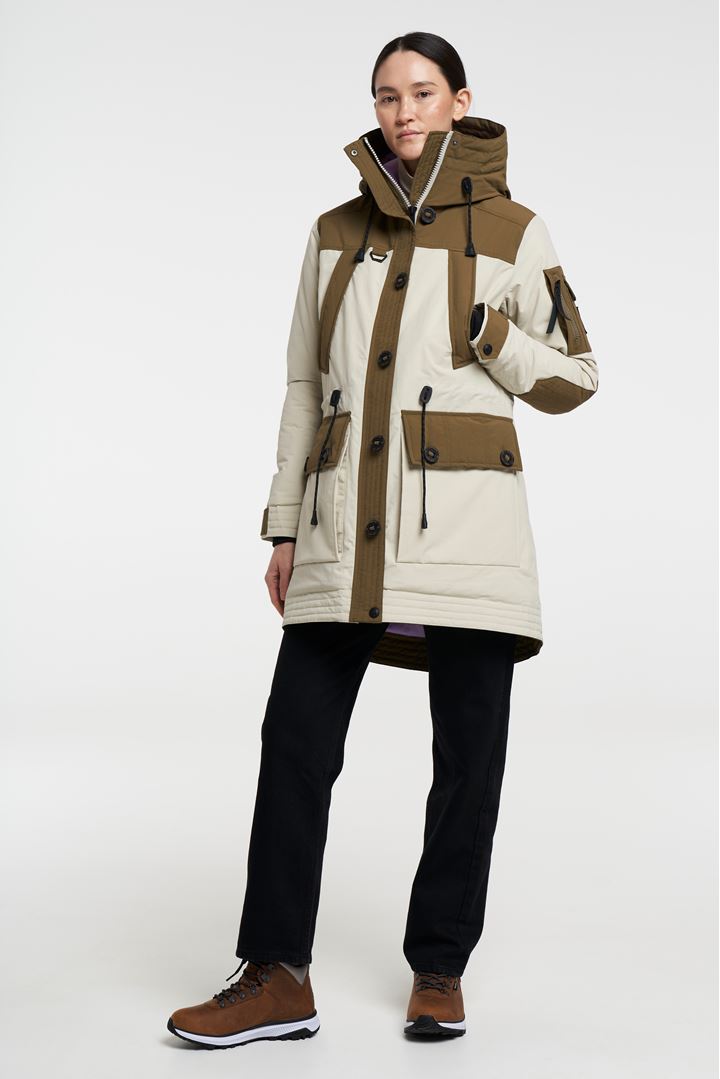 Himalaya Ltd Jacket - Winter Jacket with High Collar - Light Beige