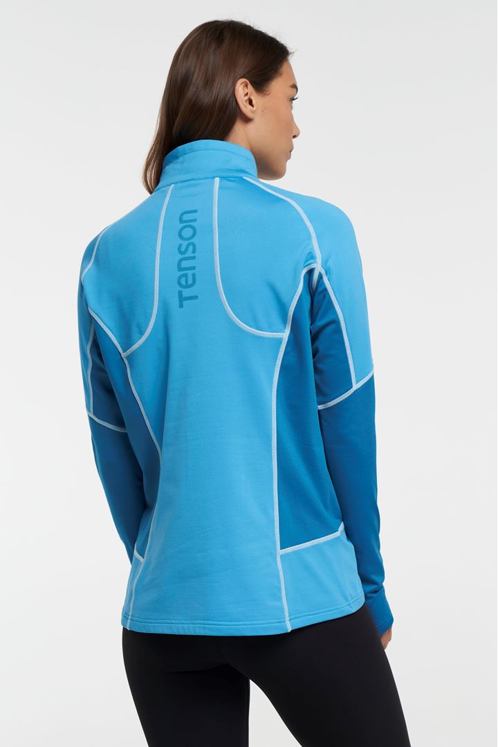 Baselayer Half Zip - Women's Thermal Shirt with Zip - Turquoise