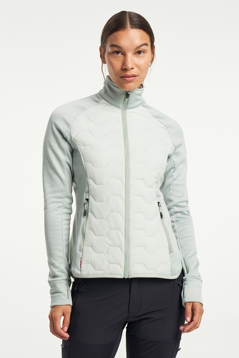 TXlite Hybrid Zip - Women's mid-layer jacket - Grey Blue