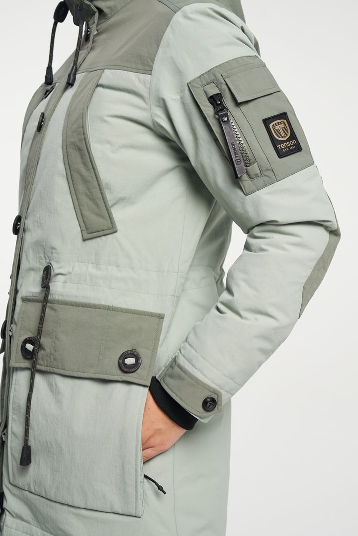 Himalaya Ltd Jacket - Winter Jacket with High Collar - Grey Green