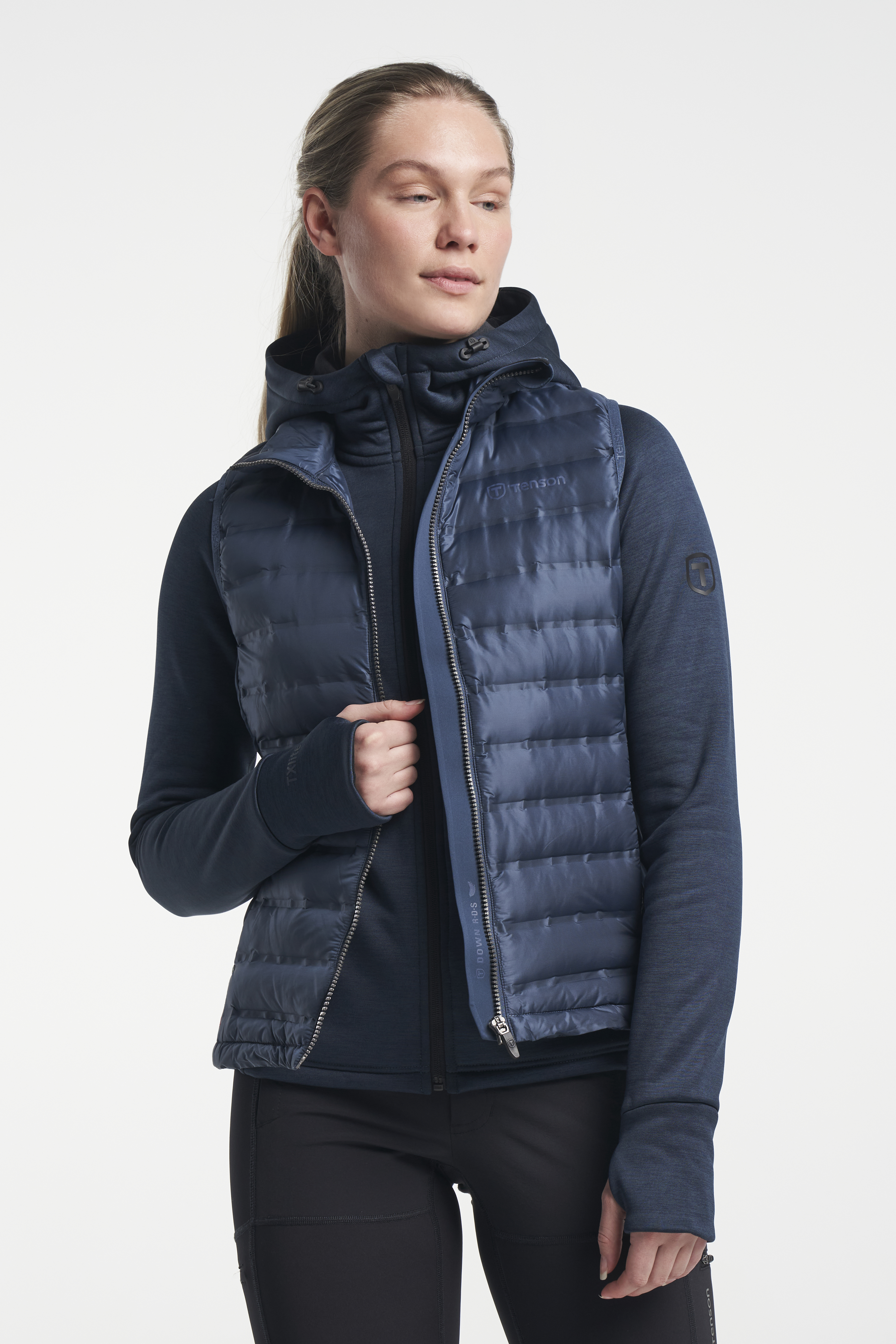 TXlite Down Vest Women s Lightweight Down Gilet Dark Blue