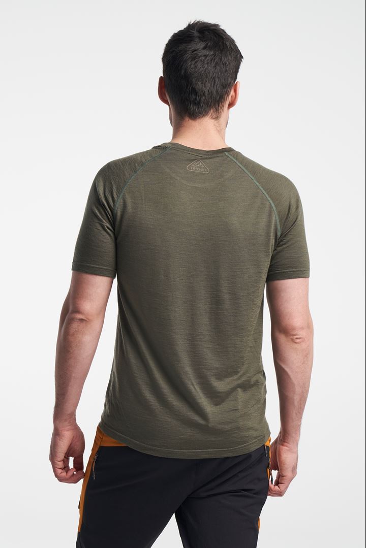 Himalaya Merino Tee - T-shirt i merinould - Olive
