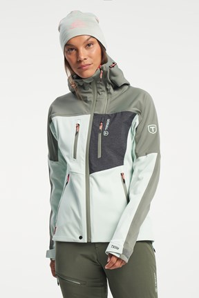 Ski Touring Softshell - Ski Touring Softshell Jacket for Women - Dusty Aqua