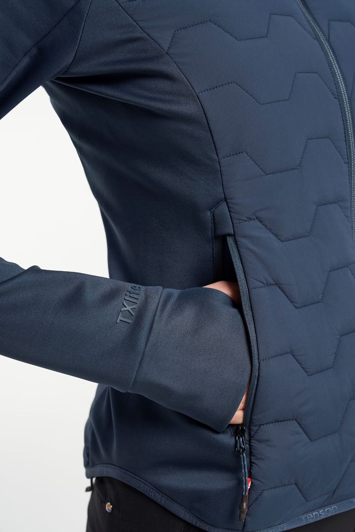 TXlite Hybrid Zip - Women's mid-layer jacket - Dark Blue