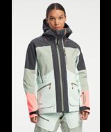 Ski Touring Shell Jacket - Touring Skijacke für Damen - Dusty Aqua