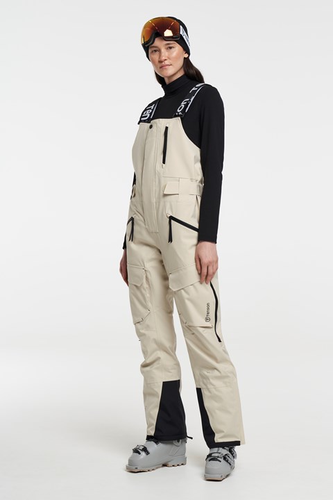 Sphere BIB Pants - Skihosen mit Trägern für Damen - Light Beige
