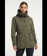 Eline Jacket - Long women's outdoor jacket - Olive
