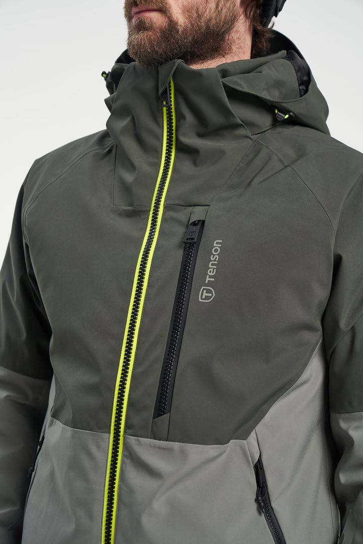 Yoke Ski Jacket - Lightly Lined Ski Jacket - Grey Green