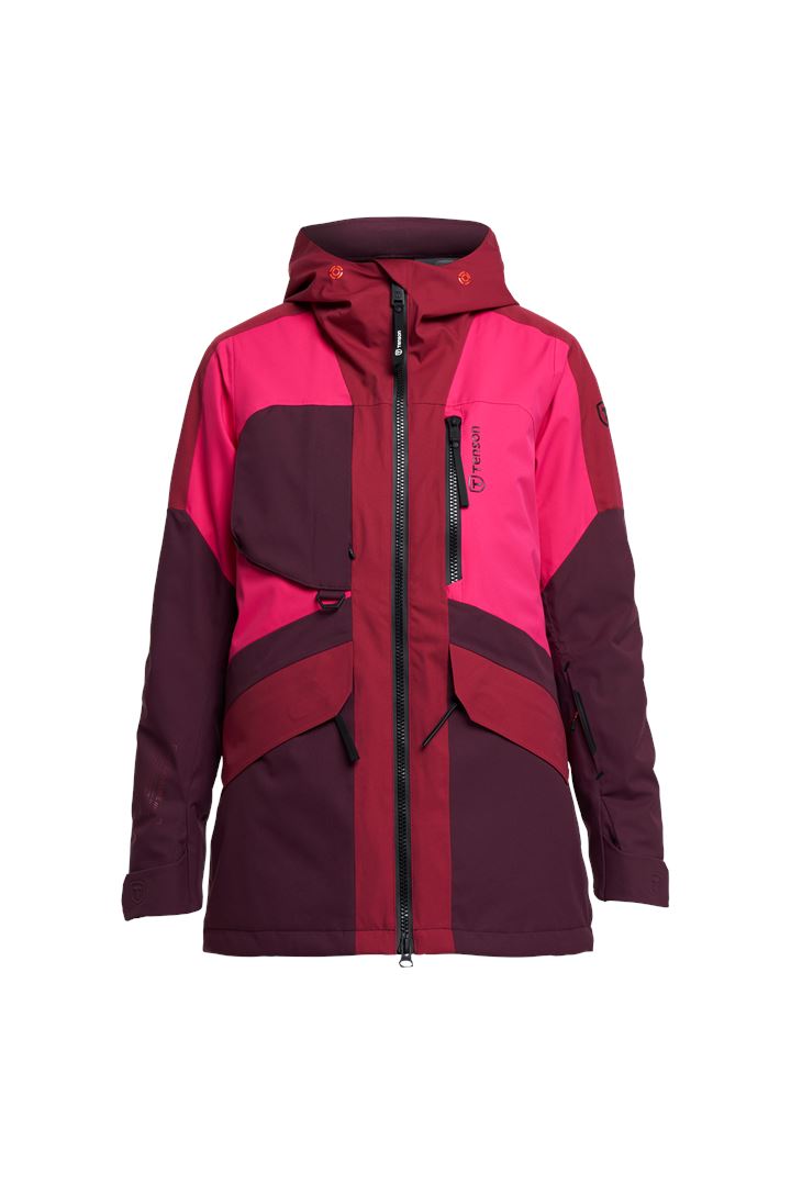Sphere Ski Jacket - Dames ski-jas met sneeuwrok - Cerise
