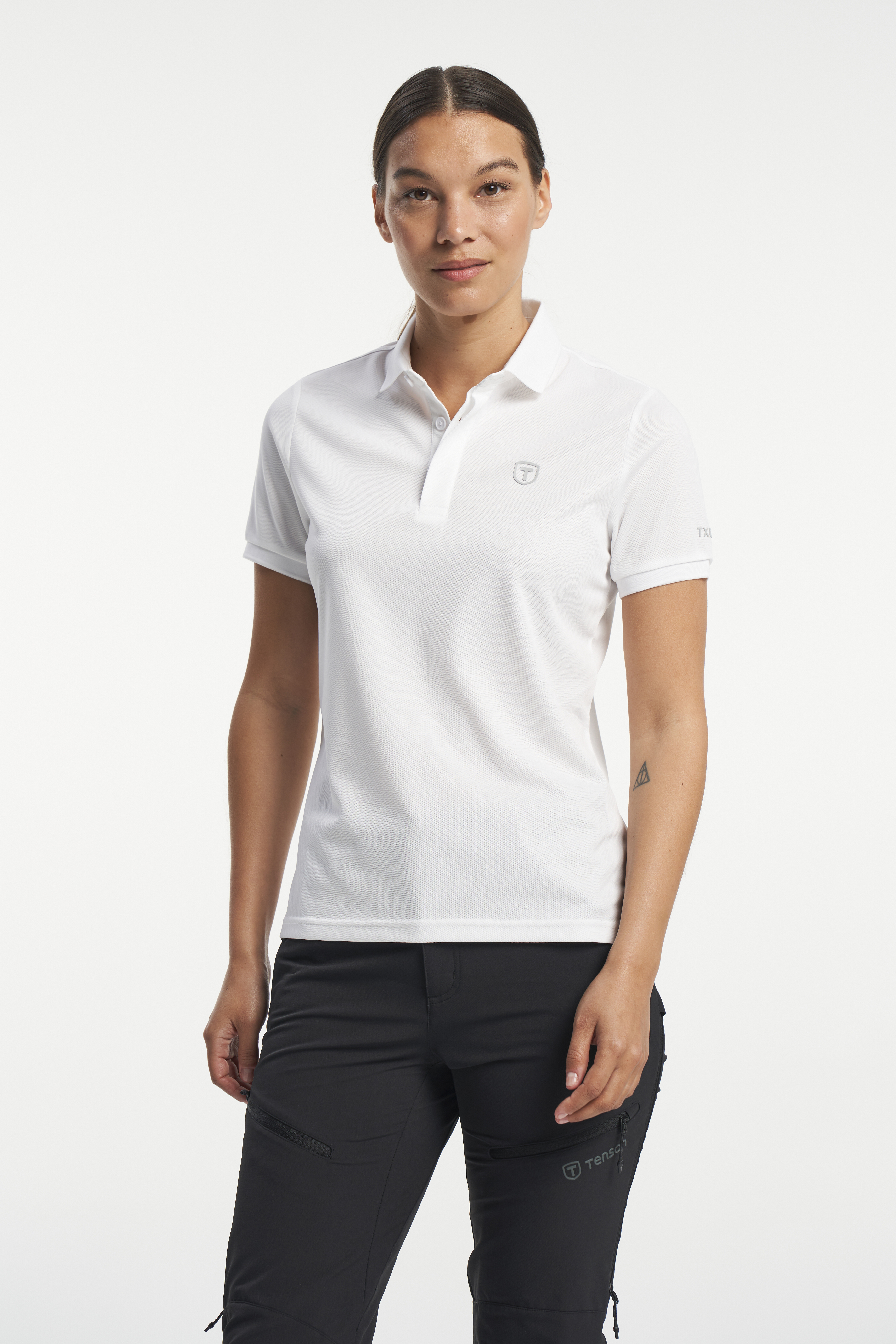 TXlite Melange Polo Bright White