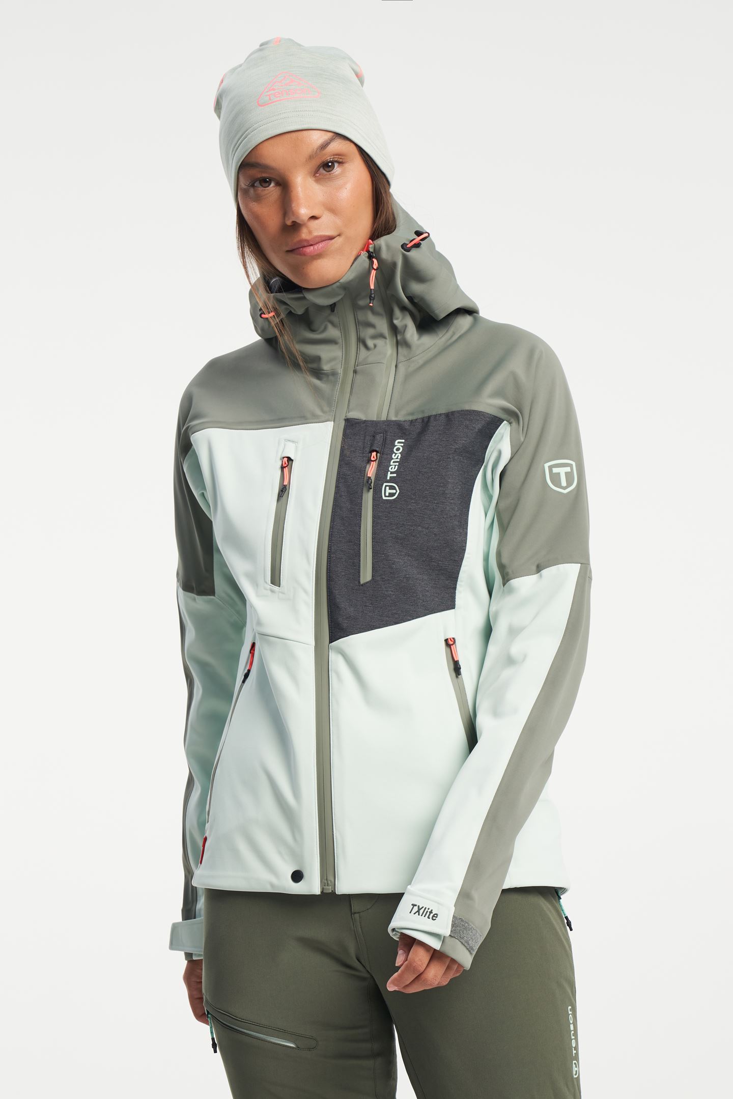 Terminal minstens lijst Ski Touring Softshell - Ski Touring Softshell Jacket for Women - Dusty Aqua