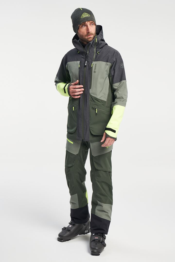 Ski Touring Shell Pants - Ski Touring Pants for extreme conditions - Agave Green