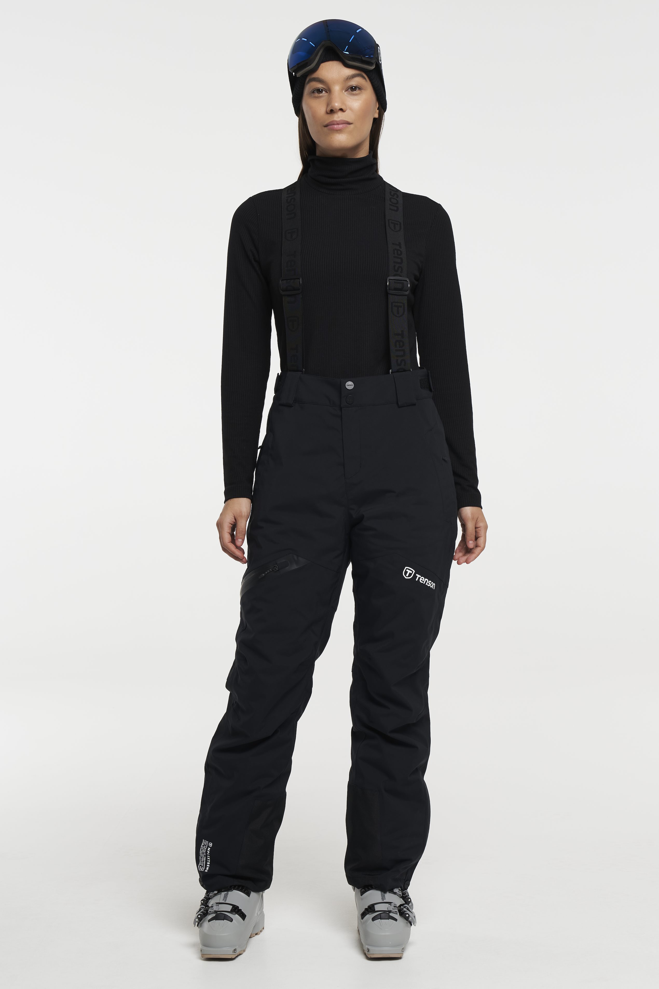 Core Ski Pants Women s Ski Pants with Removable Braces Black