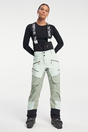 Ski Touring Shell Pants - Women's Ski Touring Pants - Dusty Aqua