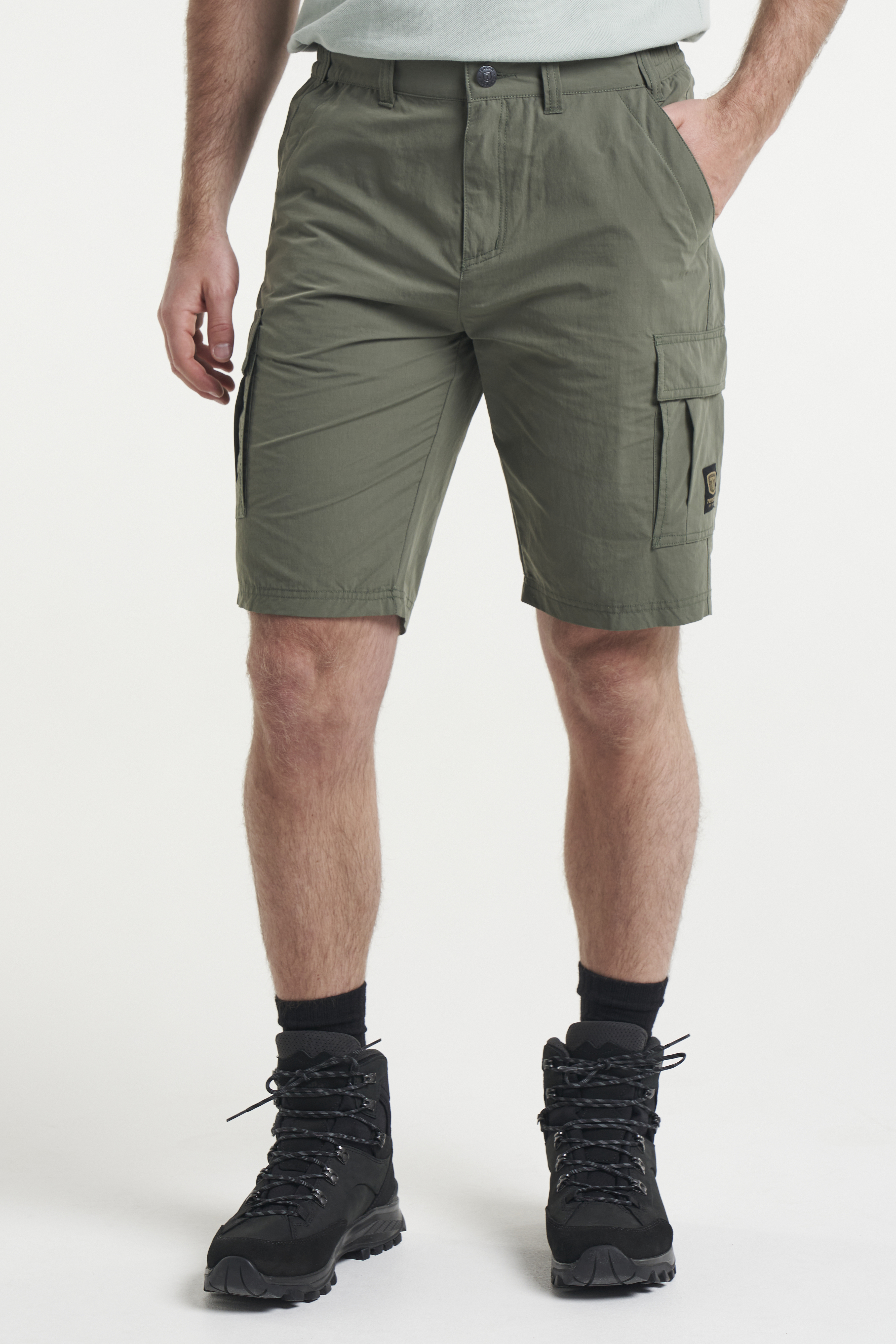 Mens dark khaki on sale shorts