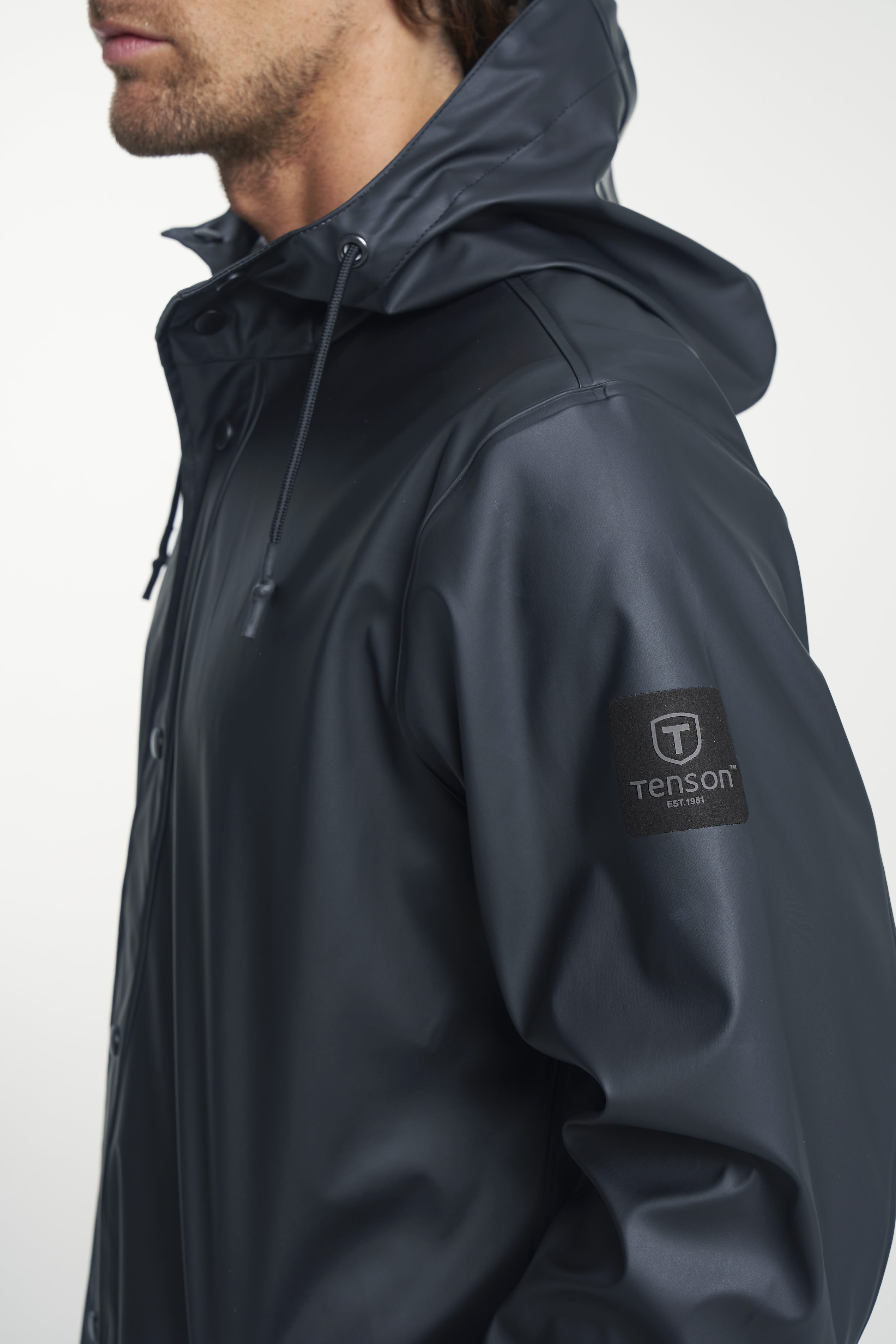 Pu coated hot sale rain jacket