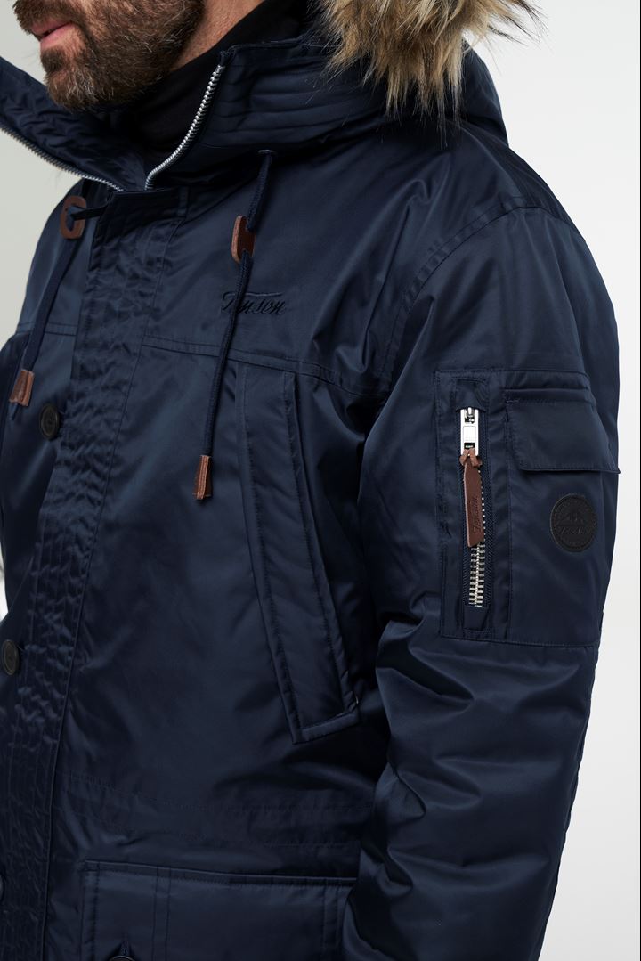 Himalaya Anniversary Jacket - Jacke mit Pelzkragen für Herren - Dark Navy