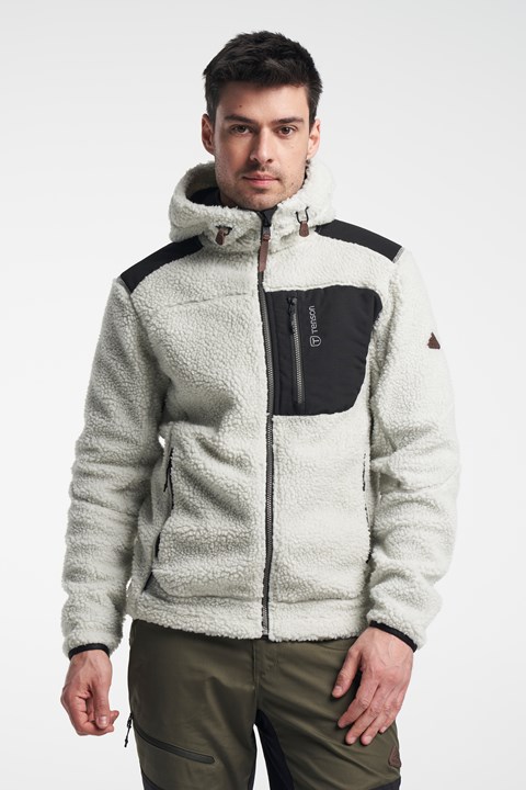 Himalaya Teddy Zip - Teddy jacket with hood - Light Grey
